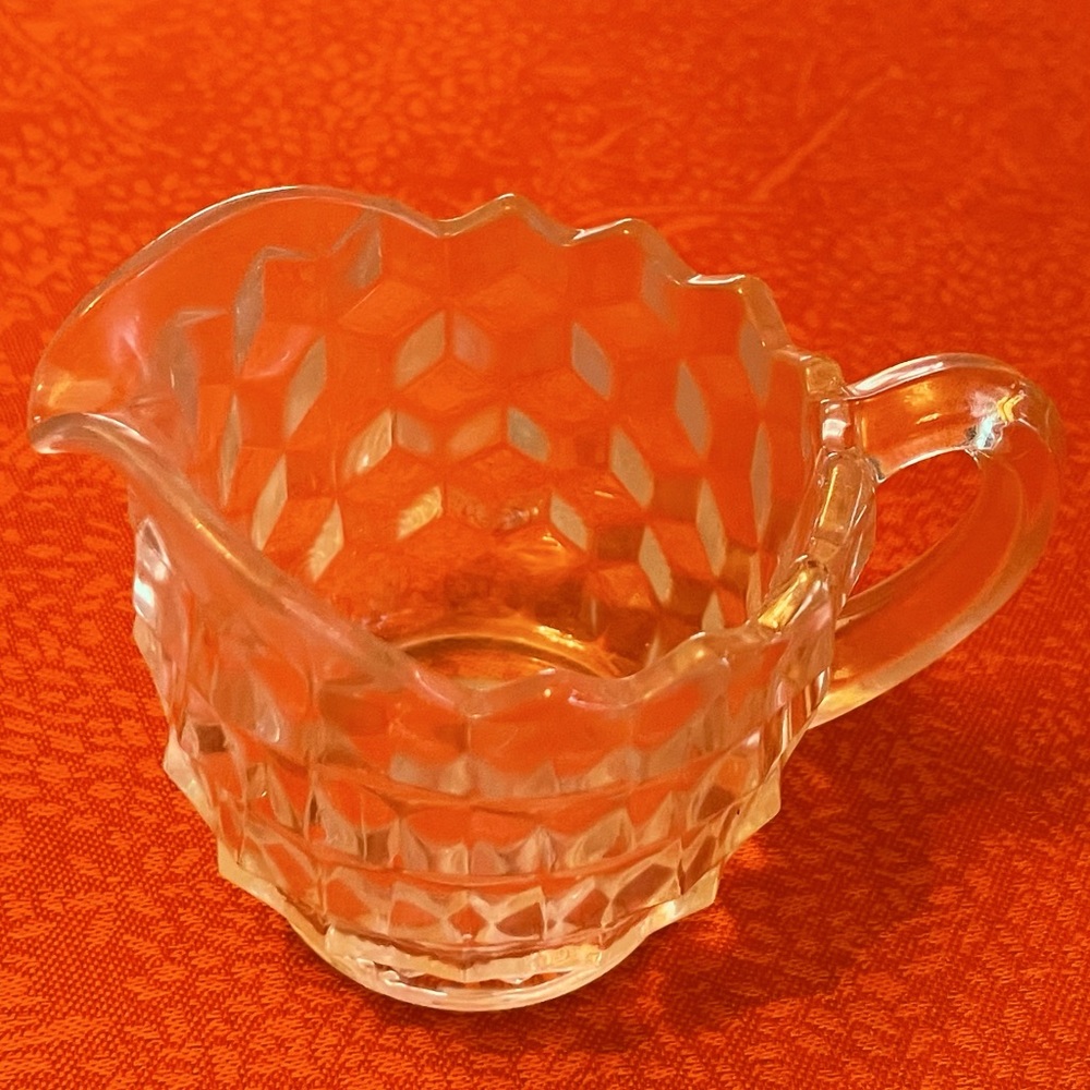 Fostoria American Sugar and Creamer - Picture 5 of 7